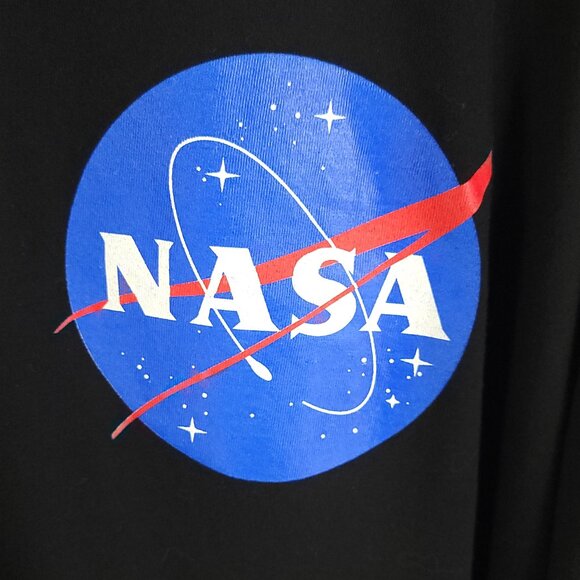 NASA Mushroom Graphic T-Shirt Men's 3XL Black Groovy Psychedelic Long Sleeve - Picture 3 of 12